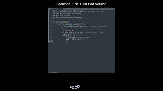 Leetcode 278. First Bad Version in Python | Python Leetcode | Python Coding Tutorial | Python ASMR