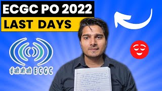 ECGC PO Preparation Strategy | Last Few Days Plan |Vijay Mishra Hindi