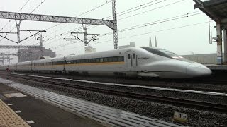 【山陽新幹線】JR西日本　新幹線700系電車(レールスター)　こだま748号　福山駅到着