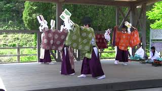 道の駅あさじ22周年記念感謝祭　深山流板井迫神明社神楽座『五方禮始』