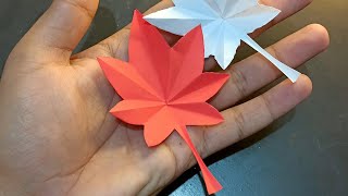 How to make a paper leaf ? 🌿 (easy tutorial) #shorts