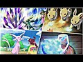 Eevee all evolutions in Pokemon| eevee evolves into umbreon