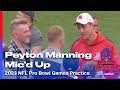 Peyton Manning mic’d up with team AFC