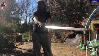 Hanwei Scottish Claymore (Rustic Version): First Cuts.....ever with a Broadsword