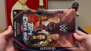 HUGE BLACK /10! + CASE HIT!! 2025 TOPPS CHROME WWE HOBBY BOX OPENING! BOOM!