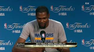 Kevin Durant tired questions on why he joined Warriors before Game 5 | June 11, 2017