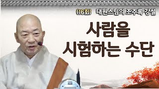 사람을 시험하는 수단 [대원스님의 조주록 강설 16회]