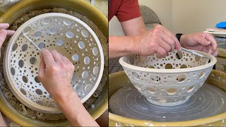 462. Making a Fruit Bowl/Colander with Hsin-Chuen Lin 林新春 水果放置盆製作示範