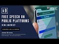 Free Speech on Public Platforms with Professor Jamal Greene