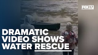 FULL VIDEO: Dramatic water rescue in Western North Carolina