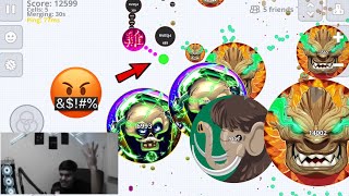 اقاريو قيم بالصوت فيس كام😍- دعس أقوى وازحم سيرفر😱أقوى دستروي بتشوفه🔥AGARIO BEST UNCUT VS FULL SERVER