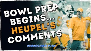 Tennessee Vols Football - Coach Heupel's Comments After Practice Weekend