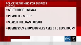 Kentucky State Police searching for suspect in Hardin County who led officers on pursuit