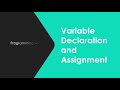 Variable Declaration and Assignment in Java