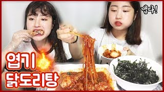 🔥매운게 땡기는날!! 엽기닭도리탕 당면추가해서 호로록! 밥도 비벼먹음! 엽기닭볶음탕 먹방