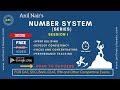 Number System || Series Problems  || Aptitude || ANIL NAIR CLASSES || Shortcuts,& Concepts