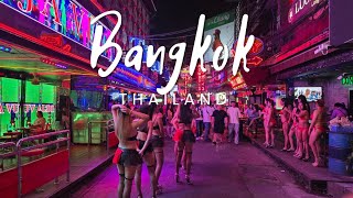 Bangkok nightlife. Soi Cowboy walking tour. Thailand 2024