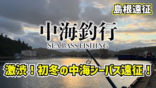 【島根遠征】初冬の中海シーバス遠征！【SEABASS FISHING】