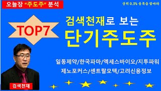 [검색천재]단기주도주 TOP7 종목은?