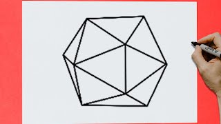 3d hexagon drawing easy | how to draw hexagon step-by-step #hexagon