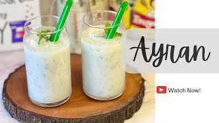 Ayran Turkish Drinks Recipe | How to Make Ayran