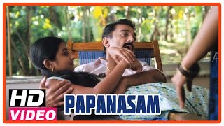 Papanasam Tamil Movie | Scenes | Nivedha tells about her camp experiances to Kamal Haasan | Gautami