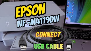 How To Connect An Epson Printer To A Computer With A USB Cable