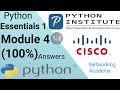 #Python Essential part-1 Module 4 quiz Test Answers | PCAP - Programming Essentials in Python #Cisco