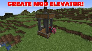 How to Build an Elevator in the Create Mod!