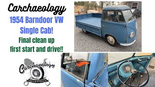 Carchaeology: Barn Find Barndoor VW First Start, Drive and clean up final!