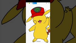 Pikachu draw using python turtle design #python3 #shorts #python #design