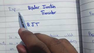 Bipolar junction transistor IN HINDI\\URDU