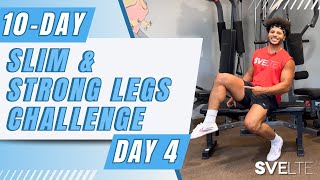 Quick And Easy Lower Body Seated Workout -- 10-Day Slim And Strong Legs Challenge - Day 4