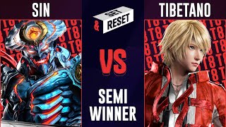 Set & Reset #27 | EU TEKKEN8 | Sin (Yoshimitsu) vs Tibetano (Feng/Leo) winners semi-final