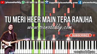 Heer Ranjha (Rito Riba) Piano Tutorial - Heer Ranjha Song Unplugged Piano - Heer Ranjha Keyboard
