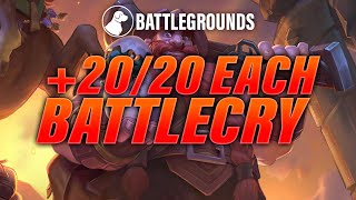 +20/20 For Each Battlecry | Dogdog Hearthstone Battlegrounds