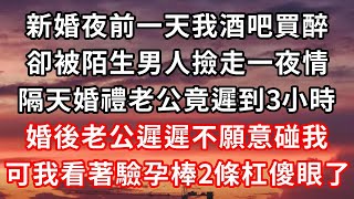 #前夫請溫柔 （十）新婚夜前一天我酒吧買醉，卻被陌生男人撿走一夜情，隔天婚禮老公竟遲到3小時，婚後老公遲遲不願意碰我，可我看著驗孕棒兩條杠傻眼了#心靈回收站