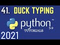 Python 3.9 Tutorials: Duck Typing In Python | Types Of Polymorphism | Polymorphism| Python Beginners