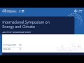 International Symposium on Energy and Climate - Day 2