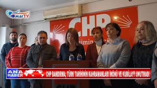 CHP BANDIRMA, TÜRK TARİHİNİN KAHRAMANLARI İNÖNÜ VE KUBİLAY’I UNUTMADI