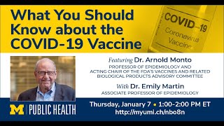 What You Should Know about the COVID-19 Vaccine | Michigan Public Health Webinar