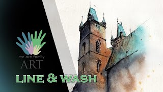 Line and Wash Watercolor Speedpaint Tutorial, Cathedral of Holy Spirit