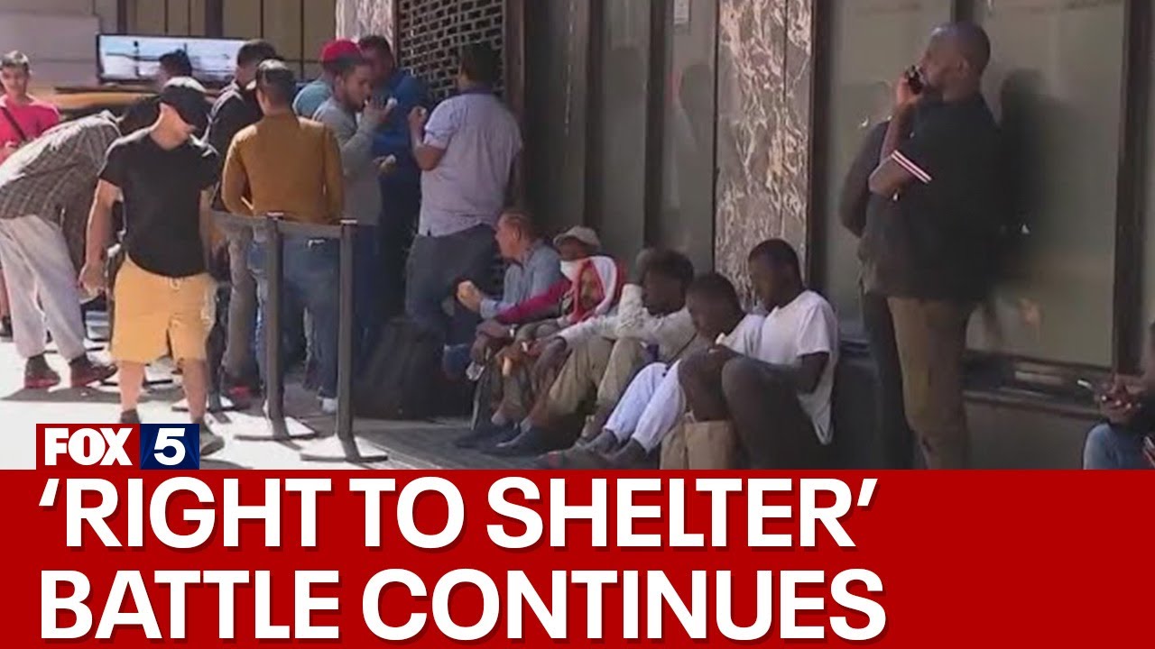 Legal Battle Over NYC's Right-to-shelter Law Continues - YouTube