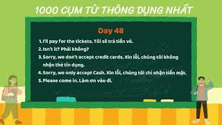 D48 1000 CỤM TỪ  TIẾNG ANH THÔNG DỤNG NHẤT| Học NHẸ NHÀNG, Nhớ DỄ DÀNG