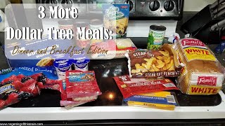 3 MORE DOLLAR TREE MEALS | BREAKFAST AND DINNER EDITION!