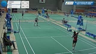 남초단체전 16강_1단| (대전매봉초) 김형진 vs (봉동초) 김원겸[2019 한국초등학교 배드민턴연맹 회장기 전국학생선수권대회]