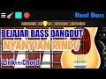 Belajar Bass Dangdut Nyanyian Rindu Chord Real Bass