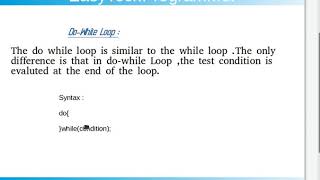 C programming 13 Iterative Statement Loop