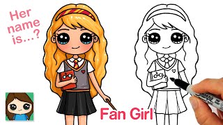 How to Draw a Cute Harry Potter Fan Girl 🤩