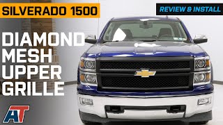 2014-2015 Silverado 1500 Diamond Mesh Upper Replacement Grille Review & Install